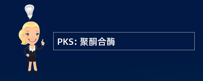 PKS: 聚酮合酶