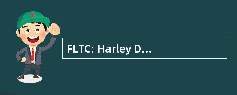 FLTC: Harley Davidson 游滑翔经典摩托车模型