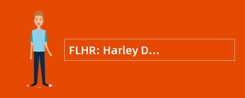 FLHR: Harley Davidson 路王摩托车模型