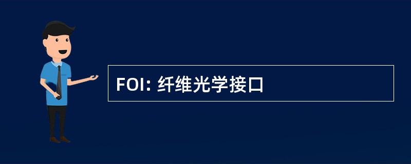 FOI: 纤维光学接口