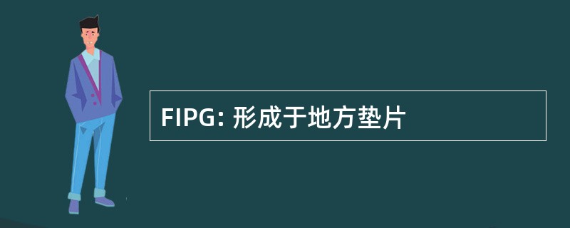 FIPG: 形成于地方垫片