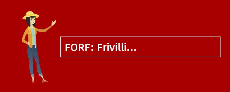 FORF: Frivillige Organisasjoners Redningsfaglige 论坛