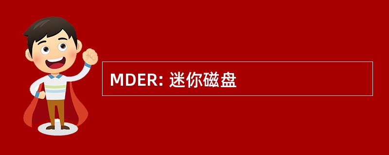 MDER: 迷你磁盘