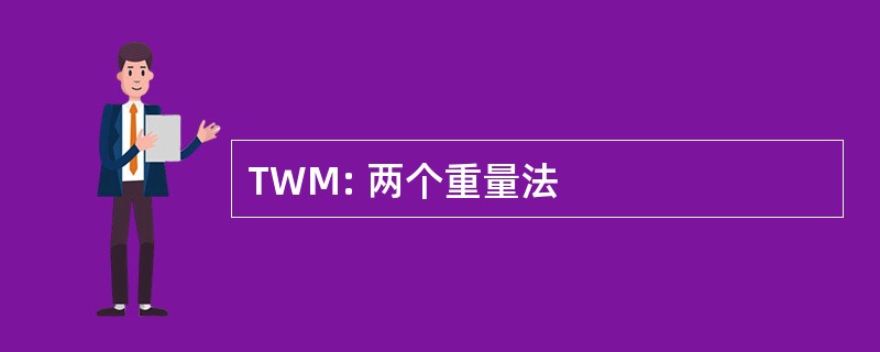 TWM: 两个重量法