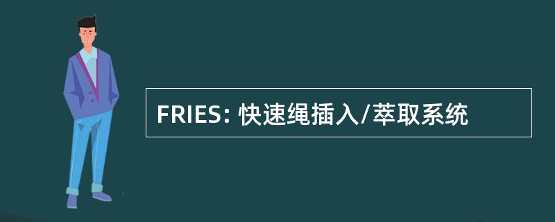 FRIES: 快速绳插入/萃取系统