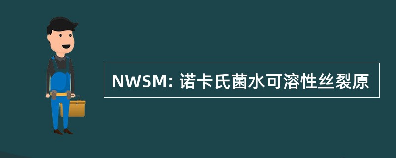 NWSM: 诺卡氏菌水可溶性丝裂原