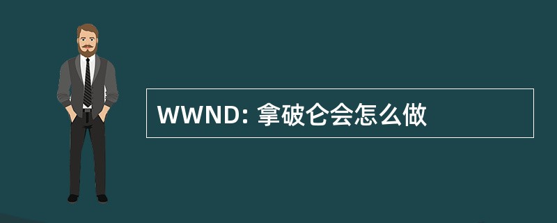 WWND: 拿破仑会怎么做