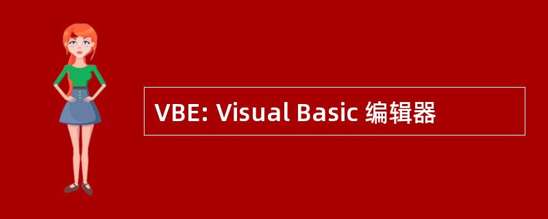 VBE: Visual Basic 编辑器