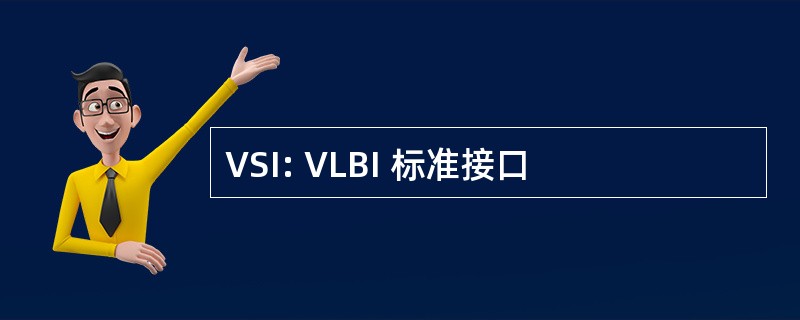 VSI: VLBI 标准接口