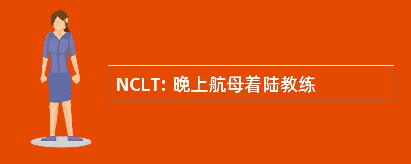 NCLT: 晚上航母着陆教练