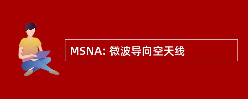 MSNA: 微波导向空天线