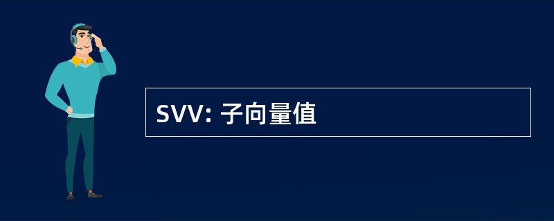 SVV: 子向量值