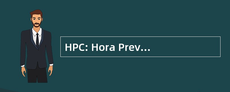 HPC: Hora Prevista de Chegada