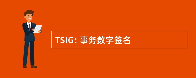 TSIG: 事务数字签名