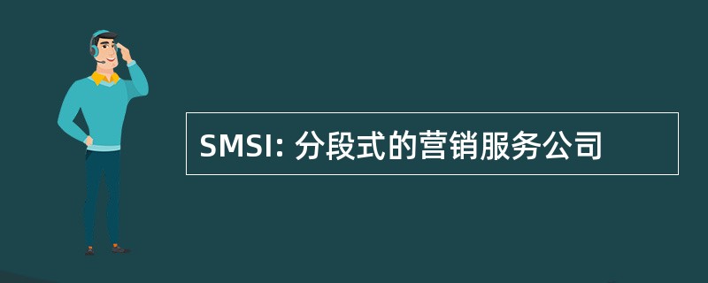 SMSI: 分段式的营销服务公司