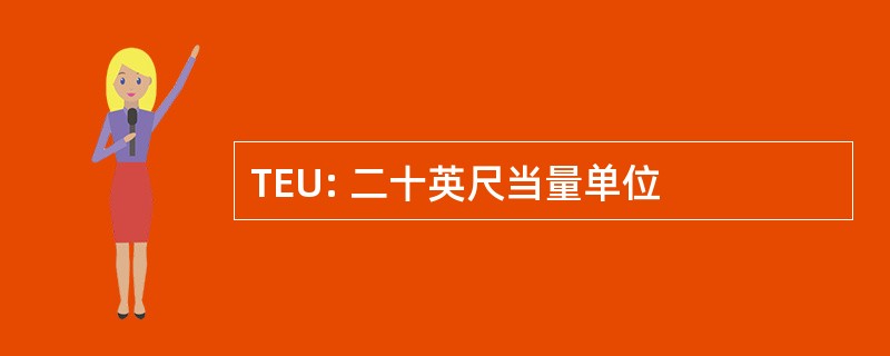 TEU: 二十英尺当量单位