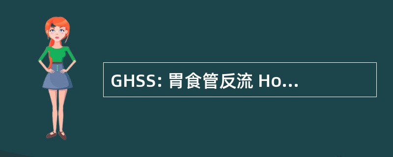 GHSS: 胃食管反流 Horsthofer 系统服务