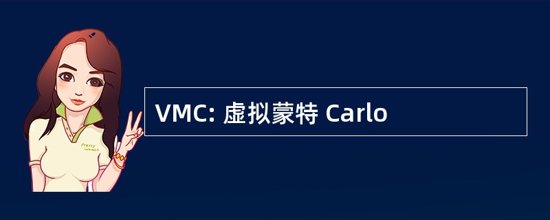 VMC: 虚拟蒙特 Carlo