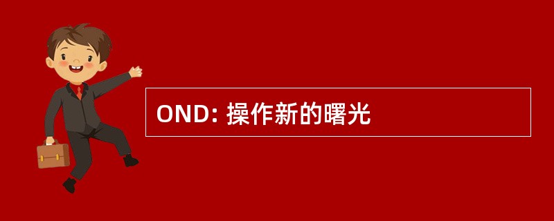 OND: 操作新的曙光