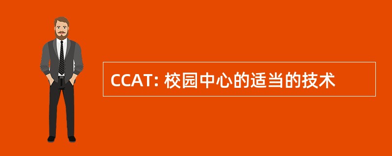 CCAT: 校园中心的适当的技术