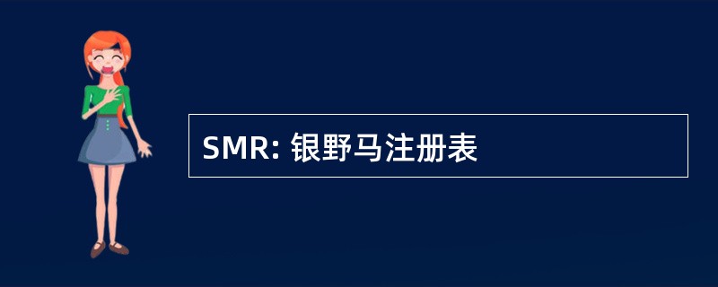 SMR: 银野马注册表