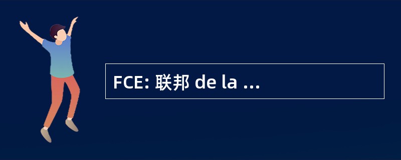 FCE: 联邦 de la 法国碳化 et 家庭用