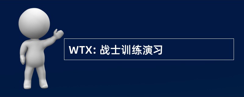 WTX: 战士训练演习