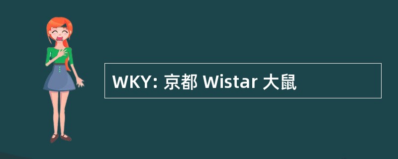 WKY: 京都 Wistar 大鼠