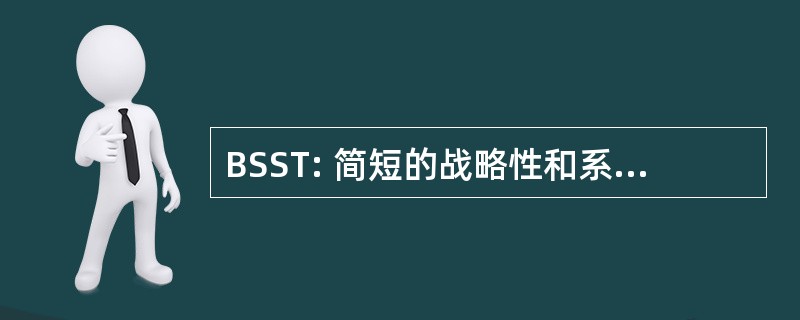 BSST: 简短的战略性和系统性治疗网络