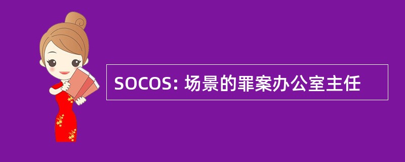 SOCOS: 场景的罪案办公室主任