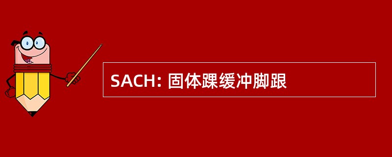 SACH: 固体踝缓冲脚跟