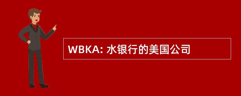 WBKA: 水银行的美国公司