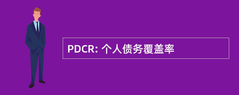 PDCR: 个人债务覆盖率