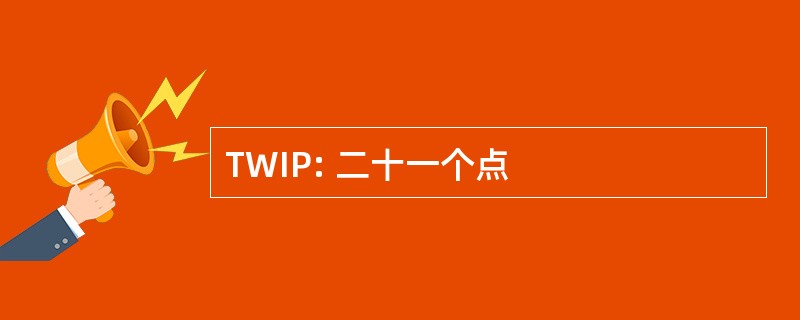 TWIP: 二十一个点