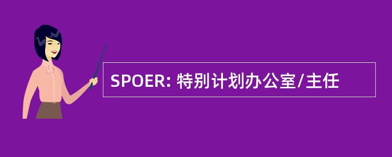 SPOER: 特别计划办公室/主任