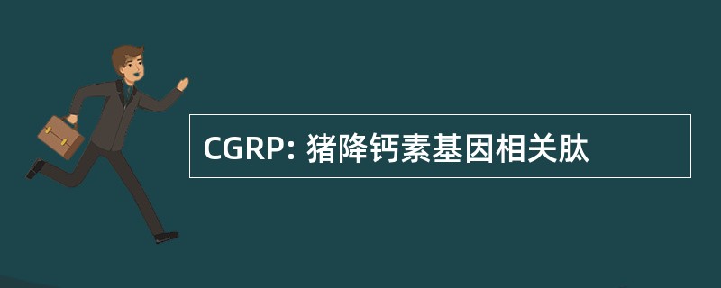 CGRP: 猪降钙素基因相关肽