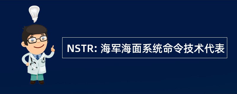 NSTR: 海军海面系统命令技术代表