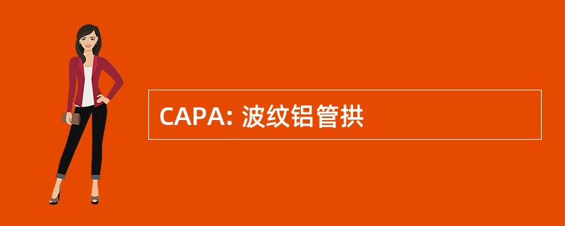 CAPA: 波纹铝管拱