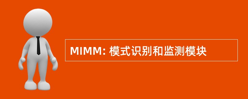 MIMM: 模式识别和监测模块