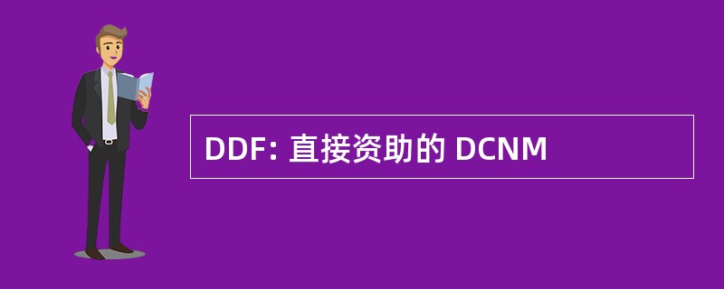 DDF: 直接资助的 DCNM