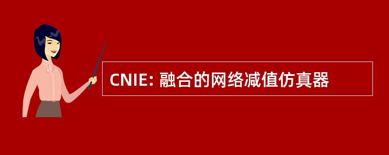 CNIE: 融合的网络减值仿真器