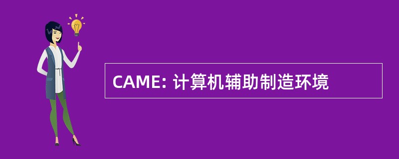 CAME: 计算机辅助制造环境