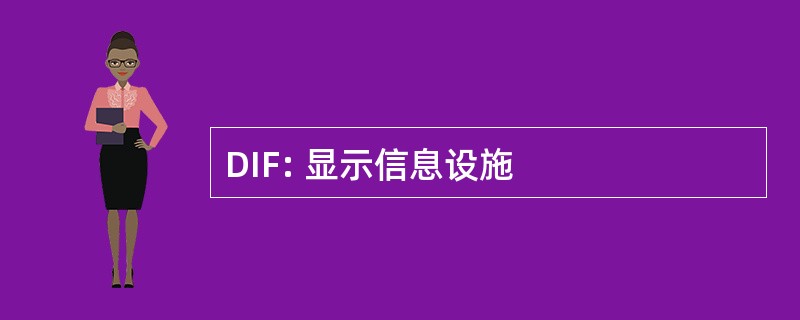 DIF: 显示信息设施