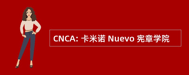 CNCA: 卡米诺 Nuevo 宪章学院