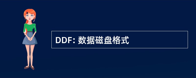 DDF: 数据磁盘格式