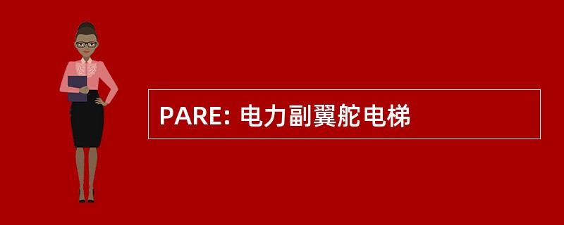 PARE: 电力副翼舵电梯