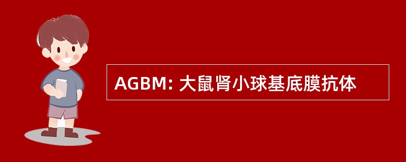 AGBM: 大鼠肾小球基底膜抗体