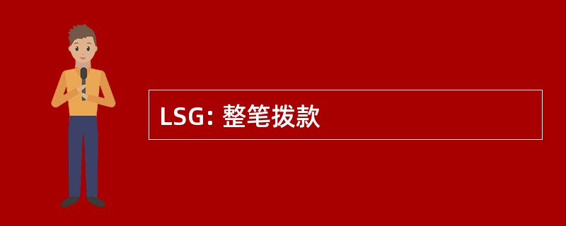 LSG: 整笔拨款