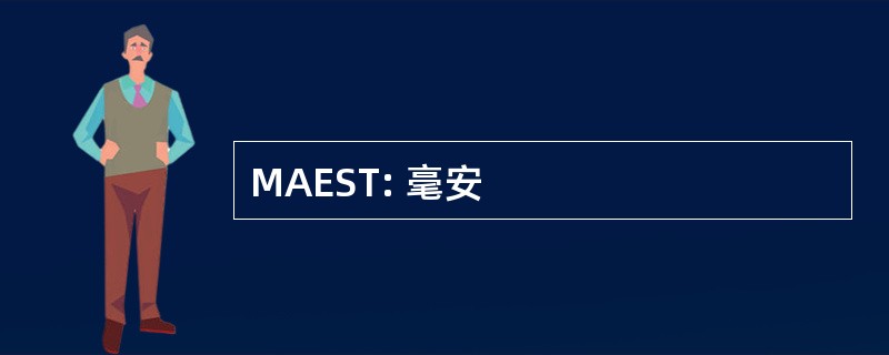 MAEST: 毫安