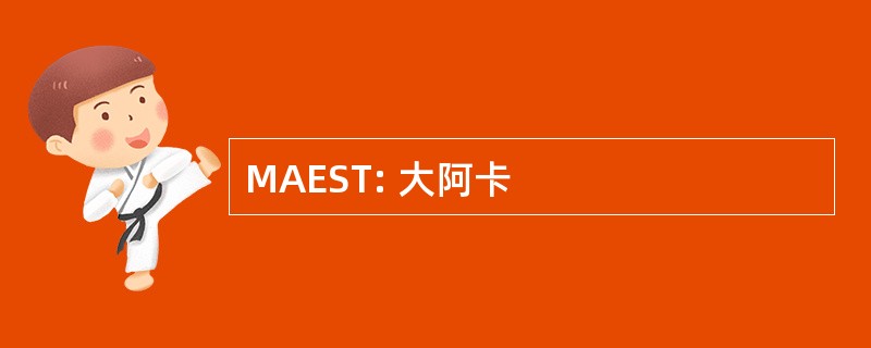 MAEST: 大阿卡